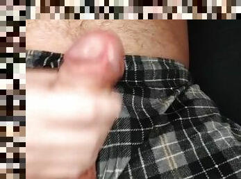 FPOV Solo Male - Straight but wanna suck dick? Watch this - HUGE CUMSHOT, LOUD MOANS, DIRTY TALK