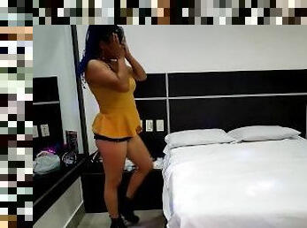 I TOOK MY COWORKER'S CHEATING WIFE TO A HOTEL AND SHE DANCED ME SHOWING HER ASS