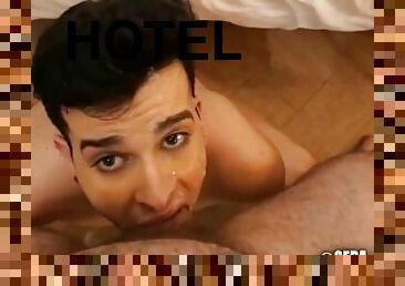 äußerste, homosexuell, tief-in-die-kehle, hotel