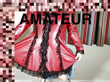 femme-de-ménage, masturbation, transsexuelle, amateur, anal, mature, travesti, salope, bas, lingerie