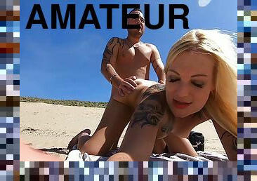 Fkk-strand In Zandvoort Andy-star Fickt Blondine Ohne Kondom