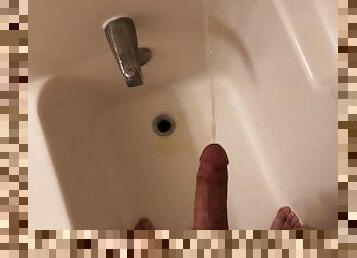 baignade, pisser, amateur, point-de-vue, douche, solo