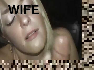 Blonde wife makes me cum