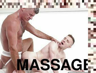 Dillon Stone massages Serg Shepard and bangs his tight ass