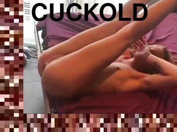 Cuckold husband films his wife enjoying BBC anal