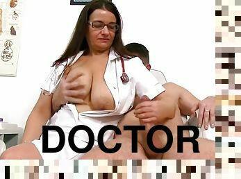 Doctor Romana gives a handjob