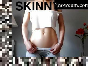 Skinny girl with ABS