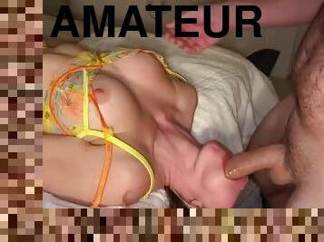 extrême, amateur, fellation-profonde, ejaculation, pute, dure, taquinerie