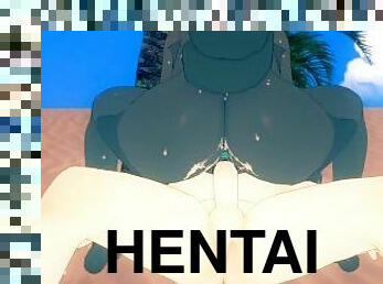 amateur, compilation, plage, anime, hentai, 3d