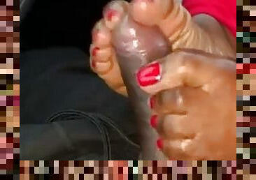 Talayshia footjob in car part 2