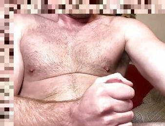 masturbation, ejaculation-sur-le-corps, énorme-bite, gay, ejaculation, fétiche, solo, musclé, ours, bite