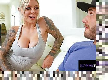 Beautiful Blonde Stepmom Karma RX Sucks A Big Cock