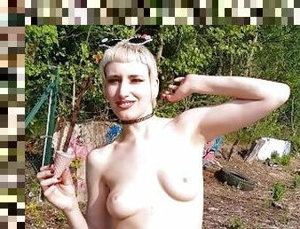 Topless Outdoor Fun