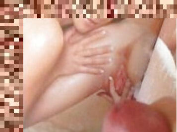 masturbation, amateur, ejaculation-sur-le-corps, énorme-bite, ejaculation, solo, bite