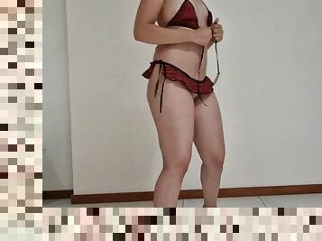Sexy streapteas big ass brunette latina