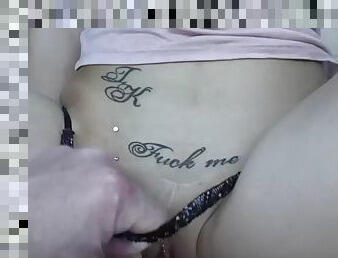 muschi, anal-sex, blasen, ebenholz, junge, schwarz, gesichtspunkt, dutch, tattoo