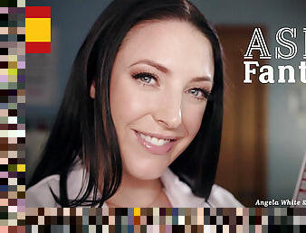 ASMR Fantasy - Full Body Physical Exam With MILF Doctor Angela White! Spanish Subtitles - POV