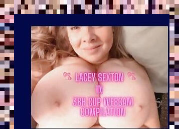 Lacey's 38H Cups featured in Webcam Compilation - 100% Boobage