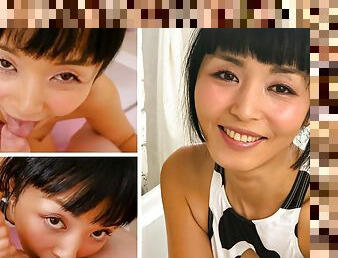 Adorable Japanese girl Marica Hase&#039;s homemade porn video in a cow girl bikini