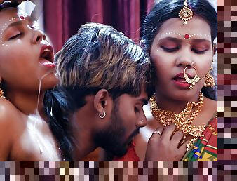 Tamil wife very 1st Suhagraat with her Big Cock husband and Cum Swallowing after Rough Sex ( Hindi Audio )