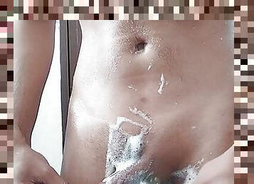 asiatique, masturbation, maigre, amateur, ejaculation-sur-le-corps, énorme-bite, gay, arabe, branlette, massage