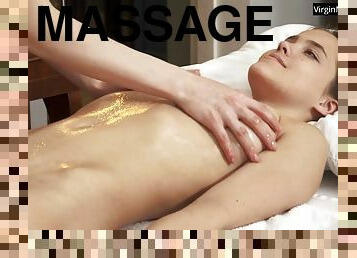 Louise Roche virgin tight wet pussy massage