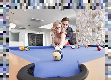 Crazy mom sex after a very intriguing game of pool