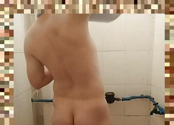 asiático, banhos, pai, gordo, gay, preto, bbw, bochechuda, webcam, chuveiro