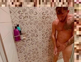 baignade, masturbation, russe, amateur, énorme-bite, ados, douche, solo, musclé, humide