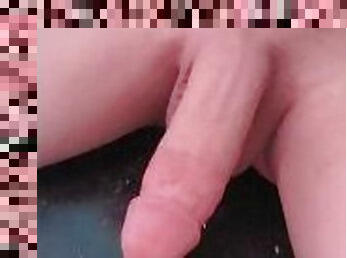 masturbation, transsexuelle, ejaculation-sur-le-corps, énorme-bite, ados, branlette, ejaculation, blonde, italien, solo