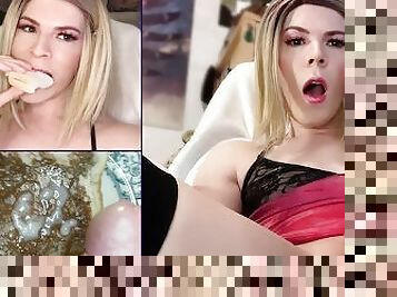 mastürbasyon-masturbation, travesti, amatör, üstüneyüzüne-boşalma, kocaman-yarak, mastürbasyon, meni, sarışın, güzel, yarak