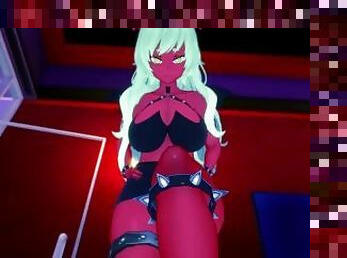 Scanty Daemon Panty and Stocking With Garterbelt Feet Hentai POV
