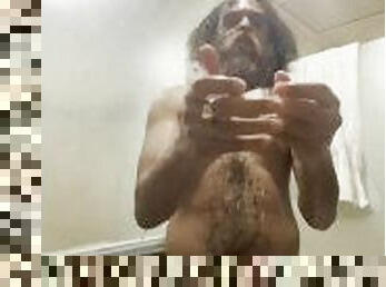 Rock Mercury public shower naked jerkoff