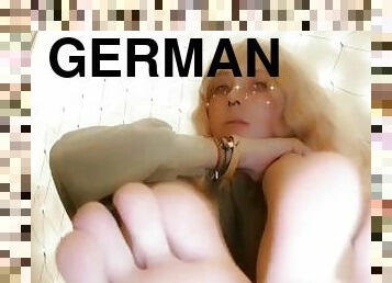 mulher-madura, adolescente, mãe, alemão, pés, suja, loira, domínio, realidade