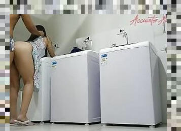 desire of a black cock in my ass, so I find my neighbour in the laundry - accounter adventures