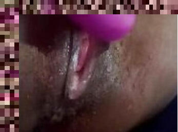 masturbation, orgasme, chatte-pussy, giclée, amateur, ébène, lesbienne, ados, jouet, point-de-vue