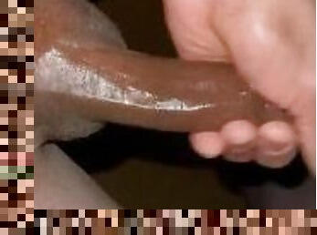 Stroking my black dick