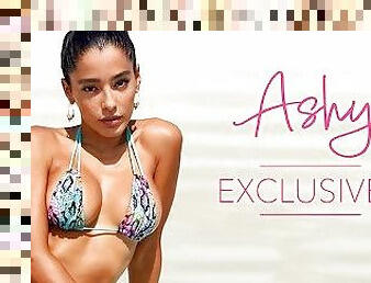 Waterfall Bikini Photoshoot of Stunning Model  ASHY EXCLUSIVES