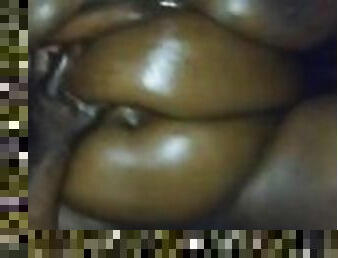 BBW GOT A LIL BIT OF STOMACH BUT THAT'S OK AS LONG AS HUGE TITTIES BOUNCING IN GORILLA PUNCHER FACE!