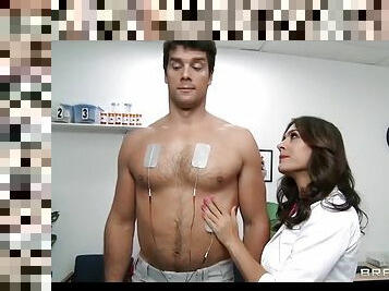 Hot slut doctor treating her horny patient right