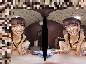 Deviant asian teen breathtaking VR movie