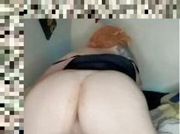 Thick sissy Destiny twerking