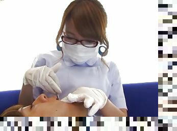 Japanese dentist fucks client in crazy XXX action