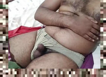 Hairy bear daddy small cock and underwear