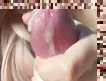 énorme, amateur, fellation, ejaculation-sur-le-corps, énorme-bite, ados, point-de-vue, ejaculation, blonde, par-voie-orale