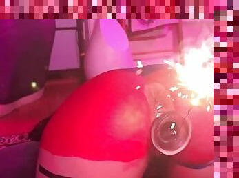 Asian PAAG Lil Buddha Bae Puts fireworks in her pussy