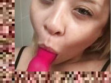 Blowjob with a toy