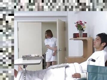 Restless hospital porn between a hot Japanese nurse and a patient