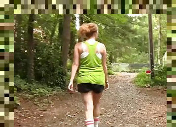 Caroline new balance running shoe hike with mud and water preview