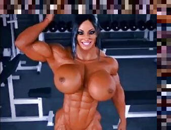 Muscled woman fucked by bbc